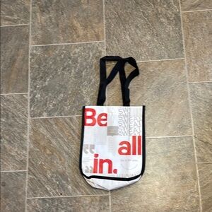 Red and Gray Graphic Tote Bag